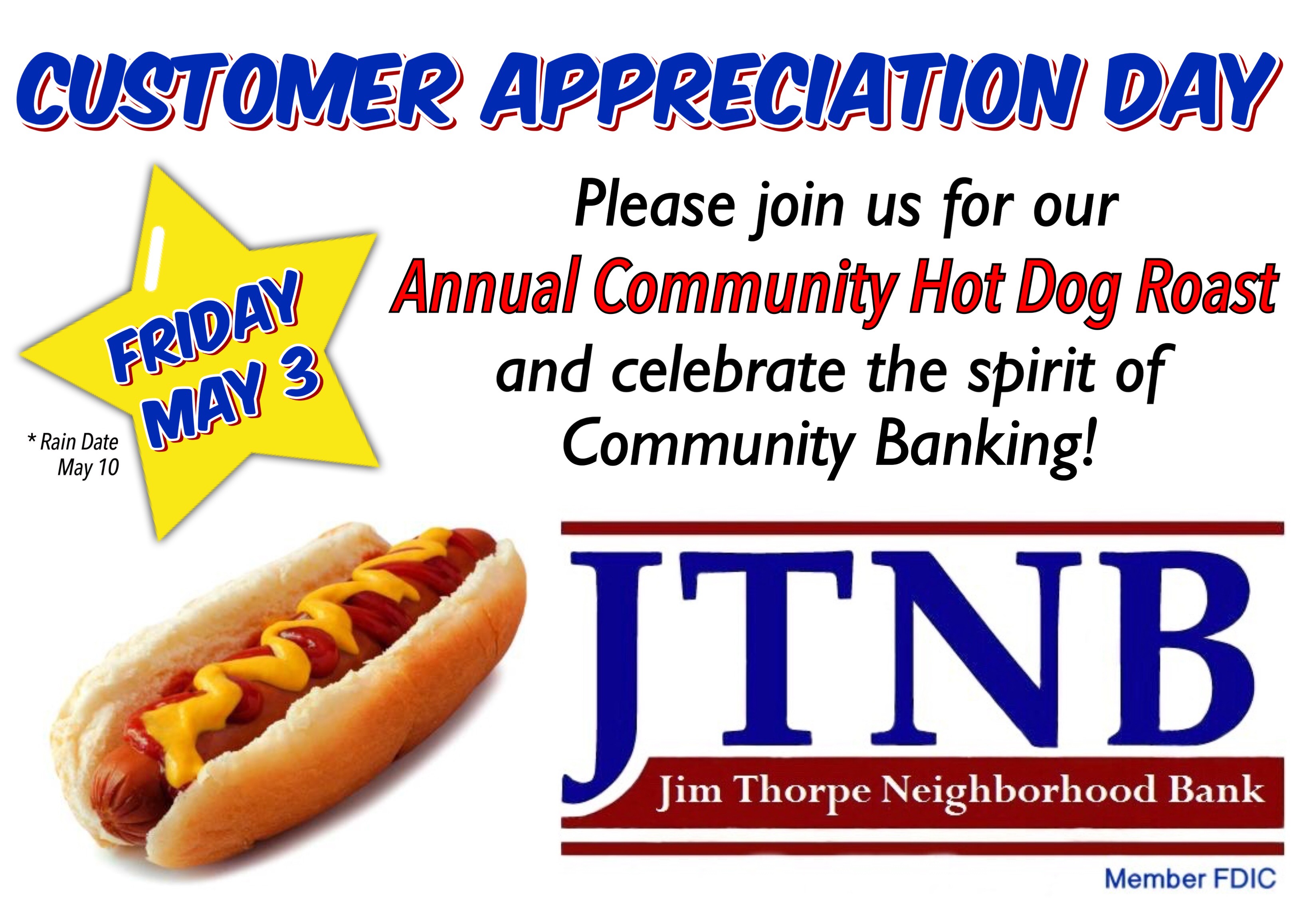 Hot Dog Day is Here Jim Thorpe Neighborhood Bank