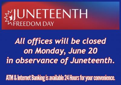 juneteenth closure notice