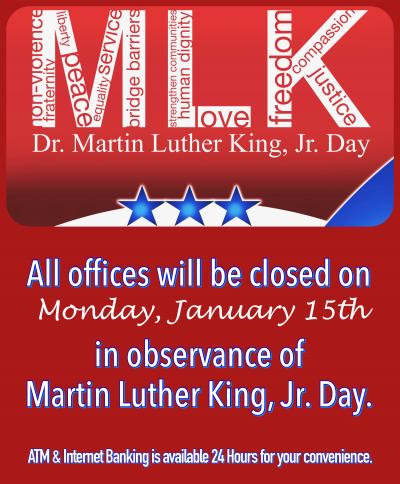 mlk day closure notice