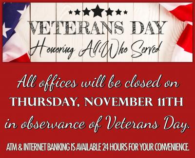 vets day closure 